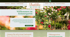 Desktop Screenshot of gaertnerei-dahlke.de